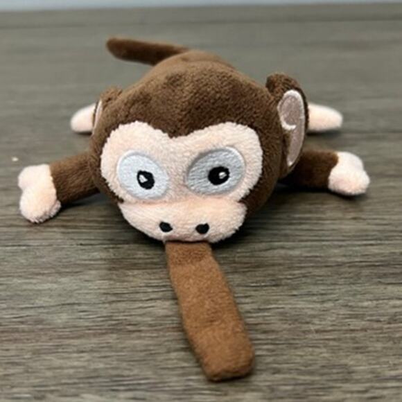Nuby Brown Monkey Pacifier Holder Plush‎ - Picture 1 of 5